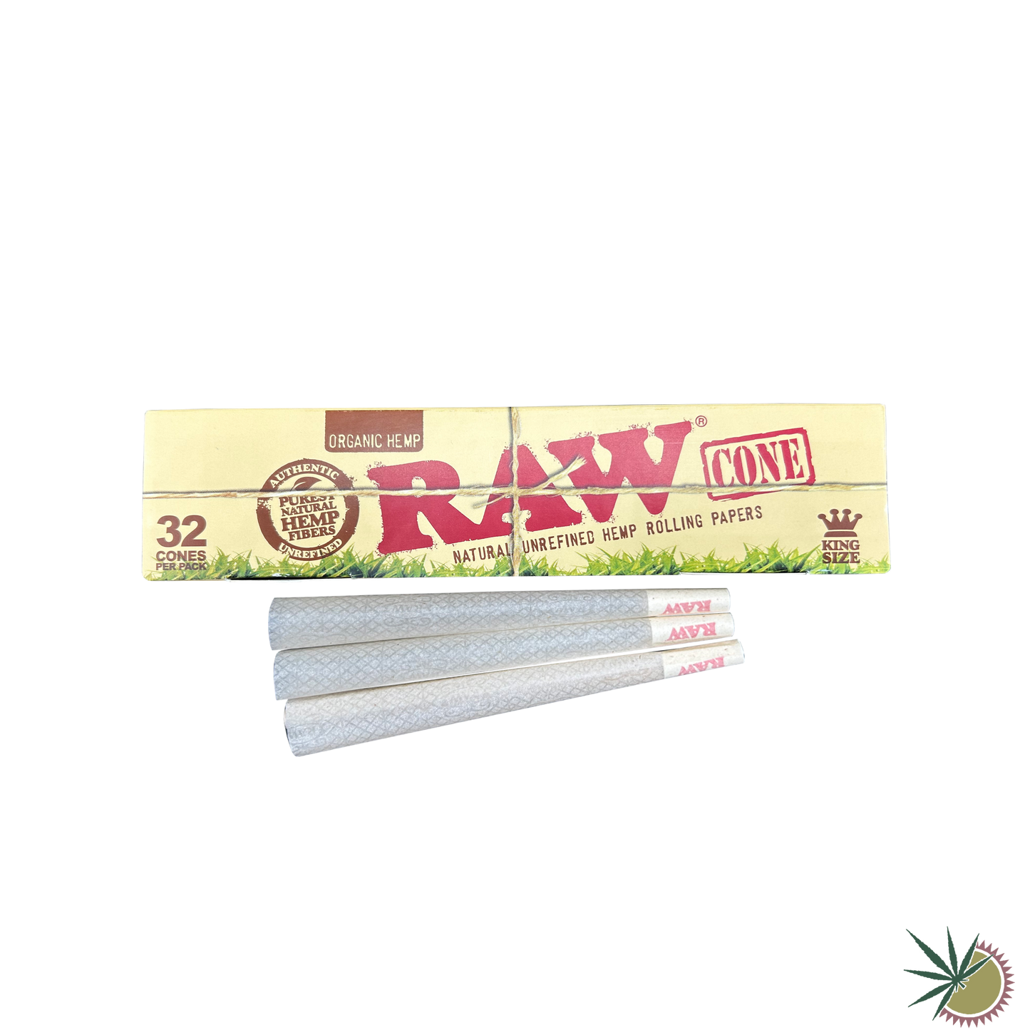 RAW Hemp Cones Hülsen aus Hanf 1 Packung á 32 Stück