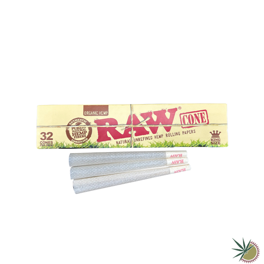 RAW Hemp Cones Hülsen aus Hanf 1 Packung á 32 Stück