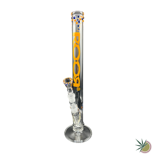 ROOR Bong Custom mit Logowechsel auf Orange 18.8er Schliff 3.2mm 45cm